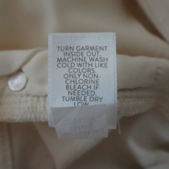 J. Jill Brushed Cotton Pants Women's Petite Size 16 Off White Soft Cropped - Picture 9 of 9